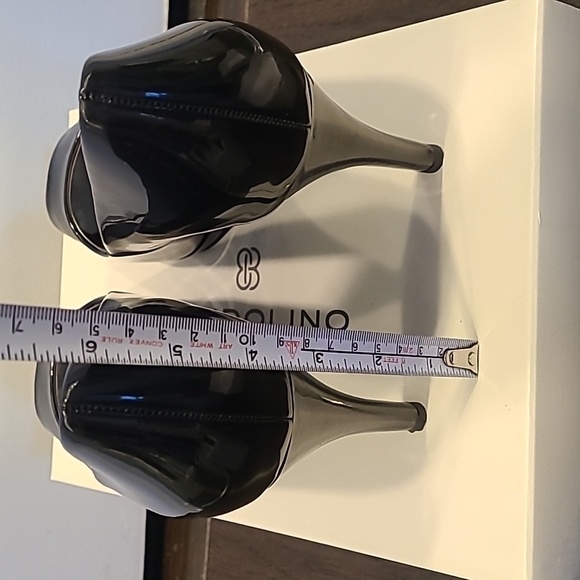 Bandolino - s.8 peep-toe black patent heels - Picture 9 of 10